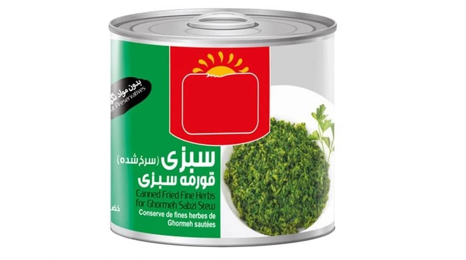 قیمت کنسرو سبزی قورمه + خرید باور نکردنی